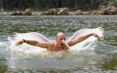 Путин журавль
